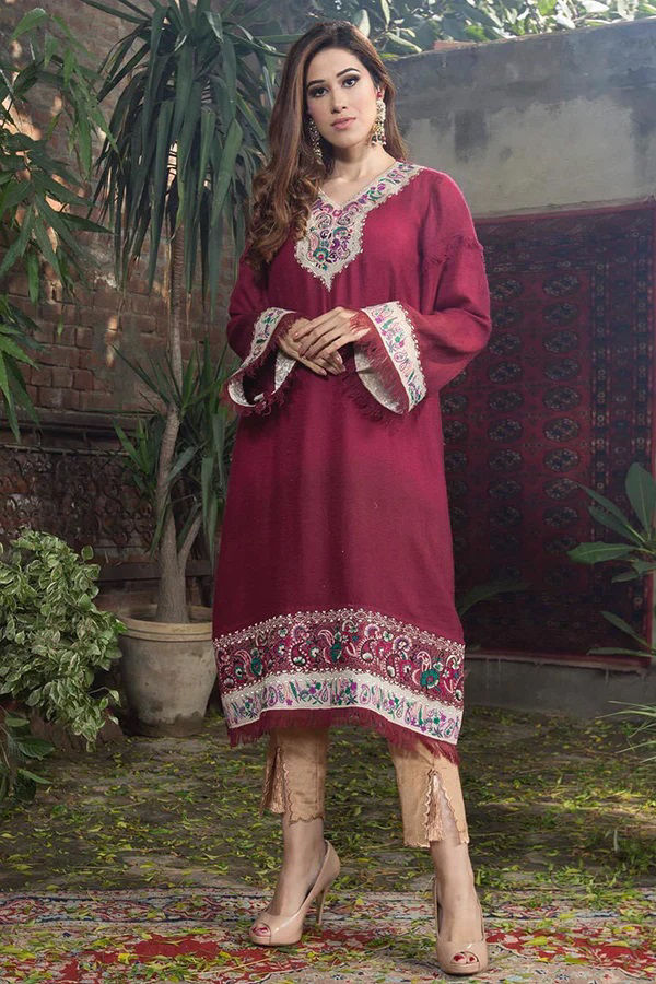 Pashmina Maroon Aden