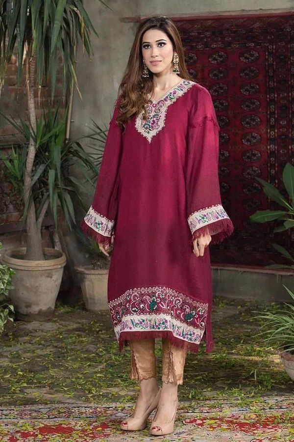 Pashmina Maroon Aden