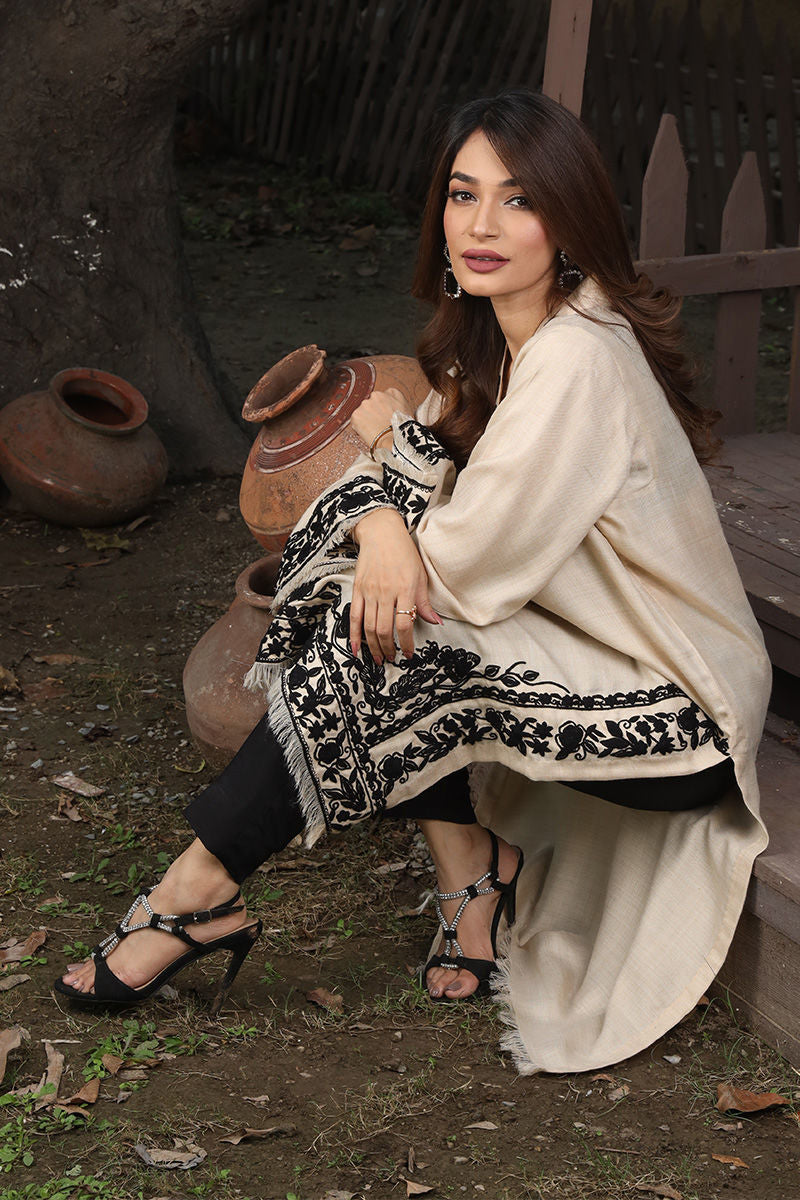 Embroidered Pashmina Kurta