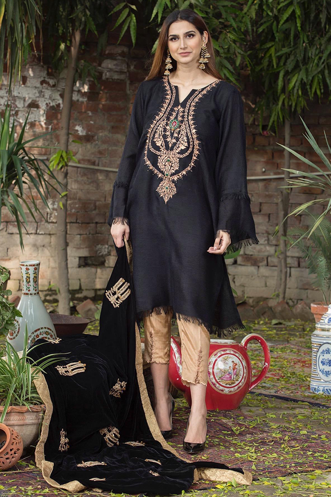 Pashmina Black Shirt