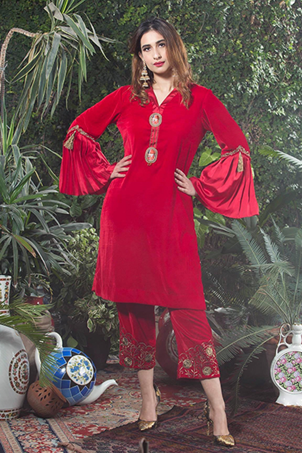 Red Velvet Suit