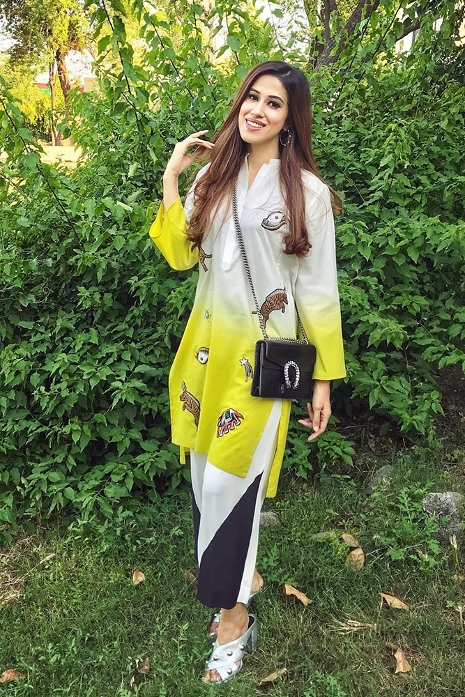 Cotton Ombre Boy Shirt Yellow