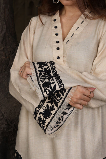 Embroidered Pashmina Kurta