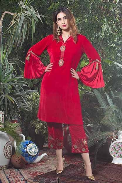 Red Velvet Suit